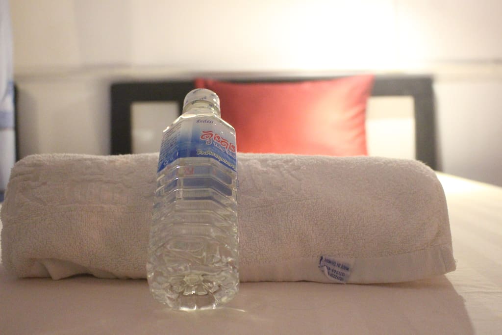 Each night bottle of water