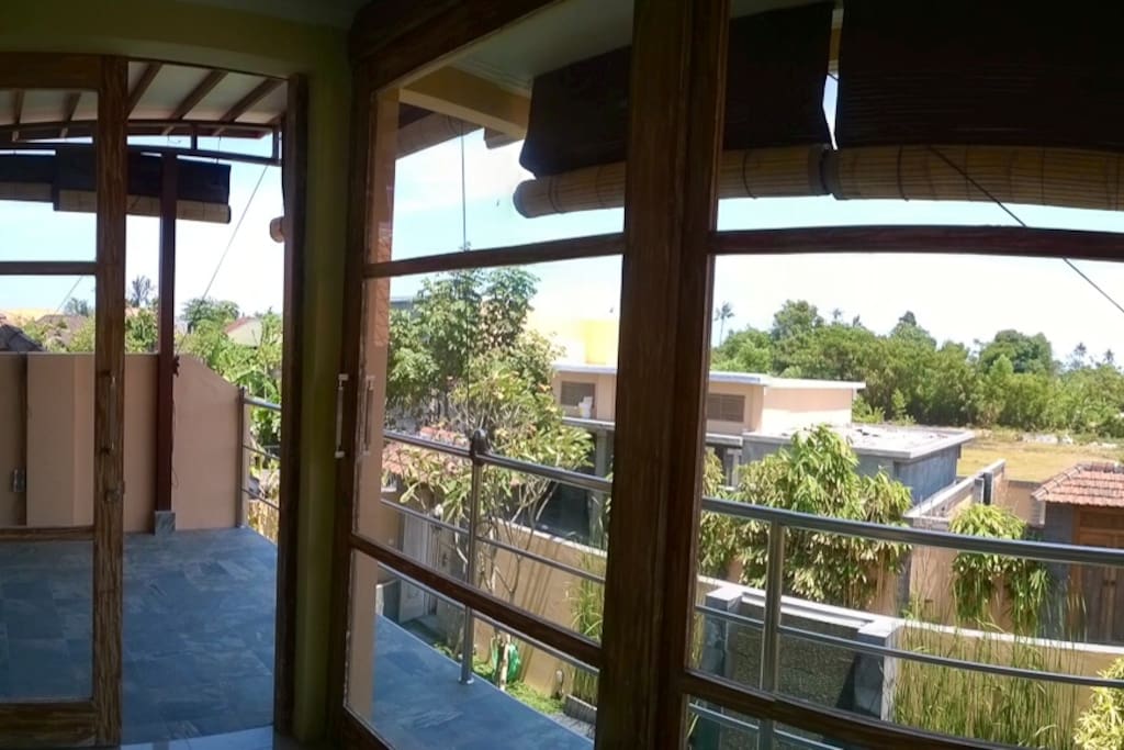View from your bedroom to balcony.