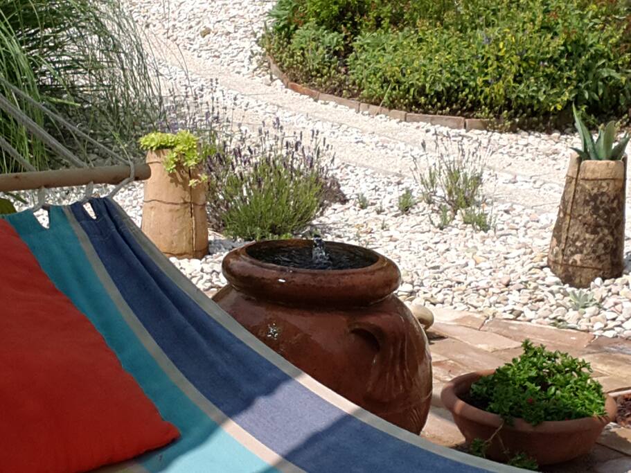 Relax in the hammock