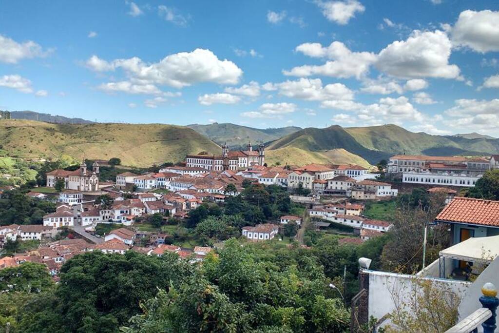 Vista do mirante da casa.