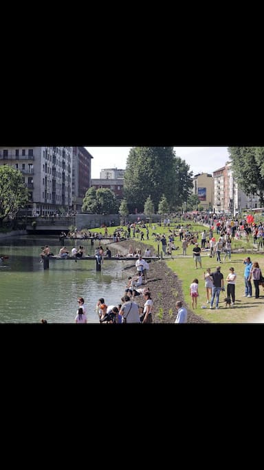 La nuova darsena The new docks of Navigli rivers