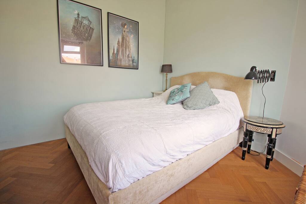 Get to rest in this comfortable queen sized bed