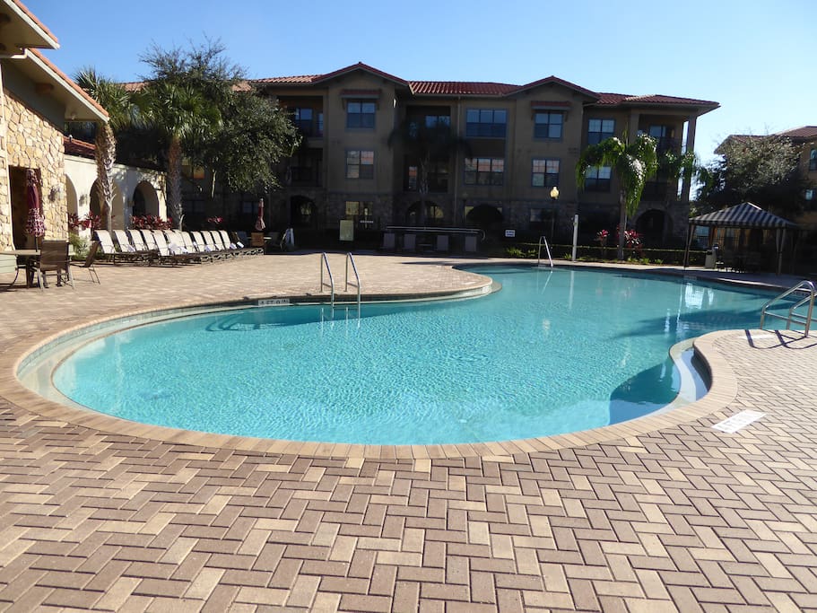 Main pool with plenty of sunbeds