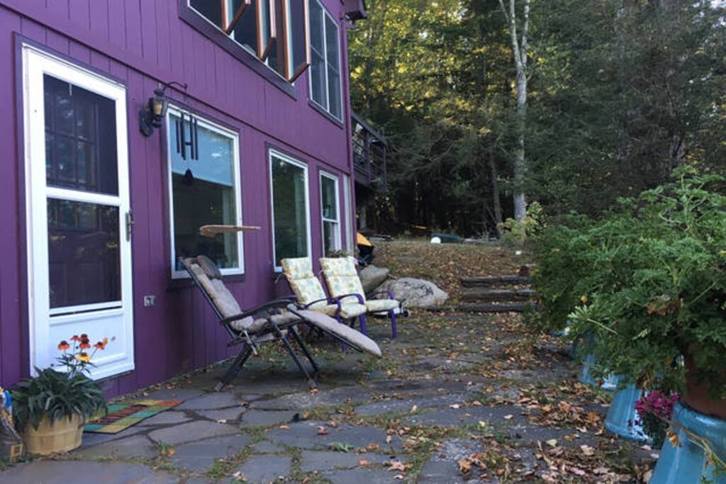 Entrance and Stone patio