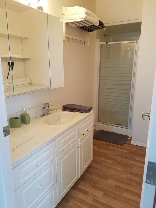 Bathroom with Standing Shower