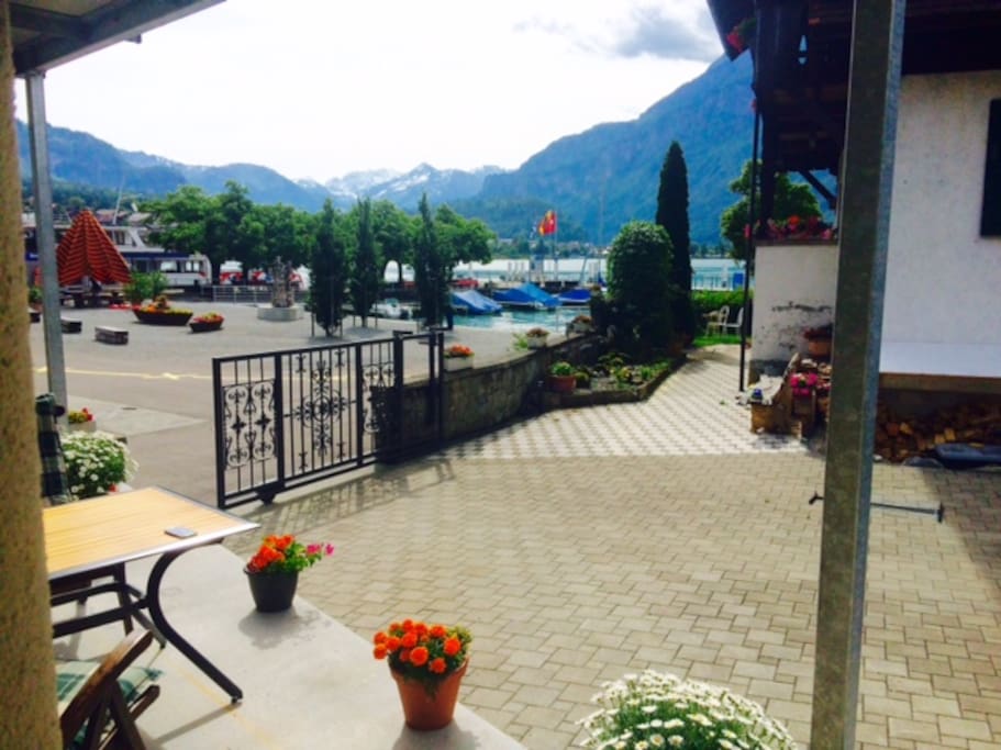 Terrasse und Aussicht AIDA