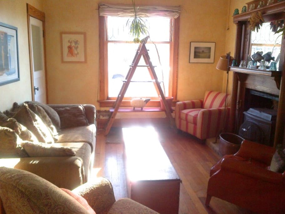 Living room awash with morning light