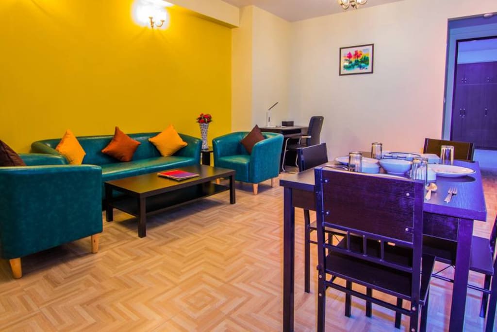 Premium Suites Living cum Dining Area