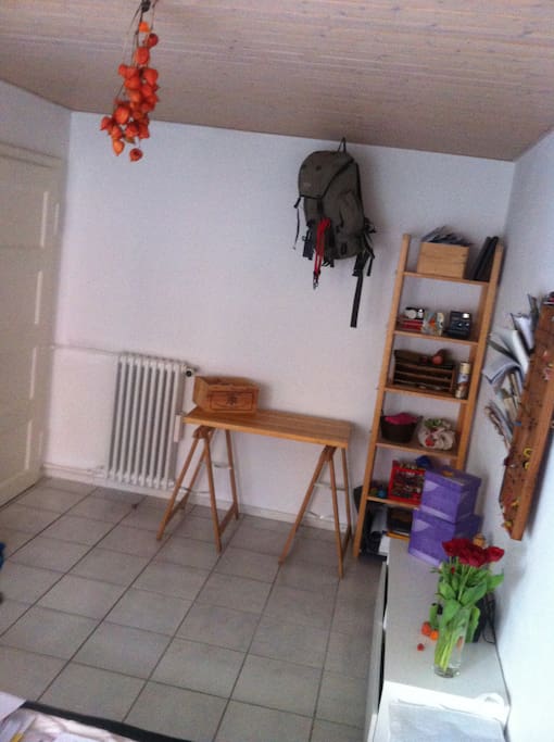 Working place with internet connection