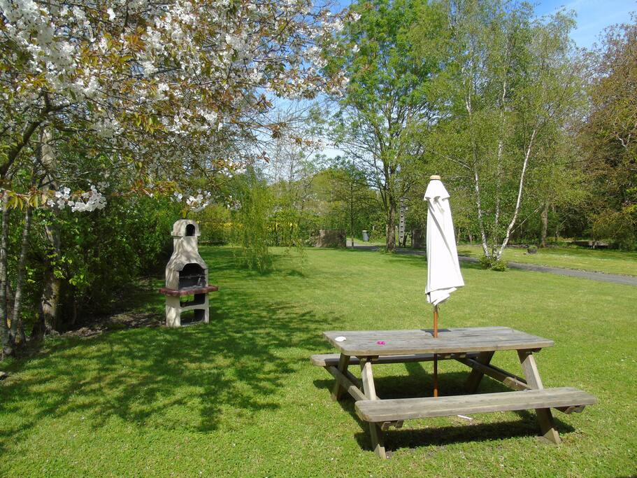 Martin-pecheur's own garden over looking the coutryside