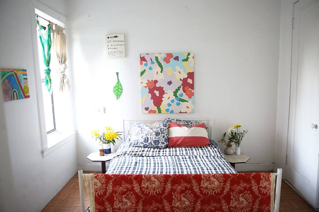 Bedroom with full size bed