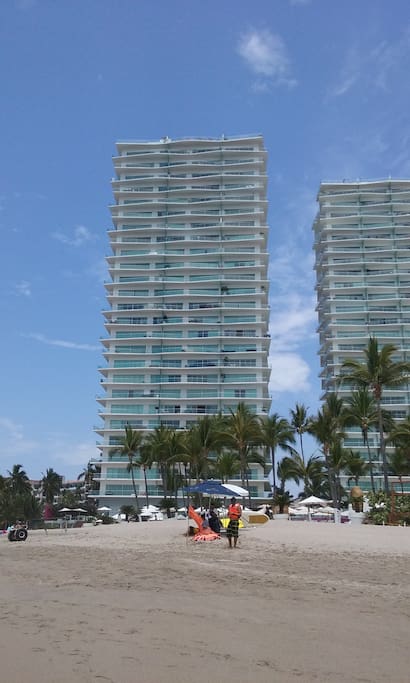 view of building from beach