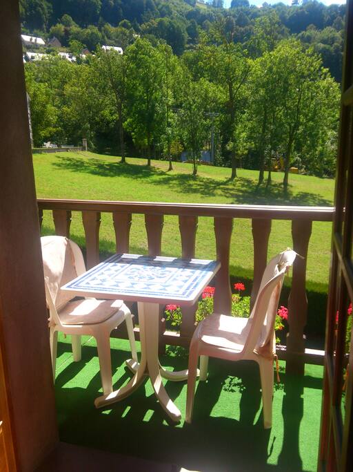 la vue du balcon