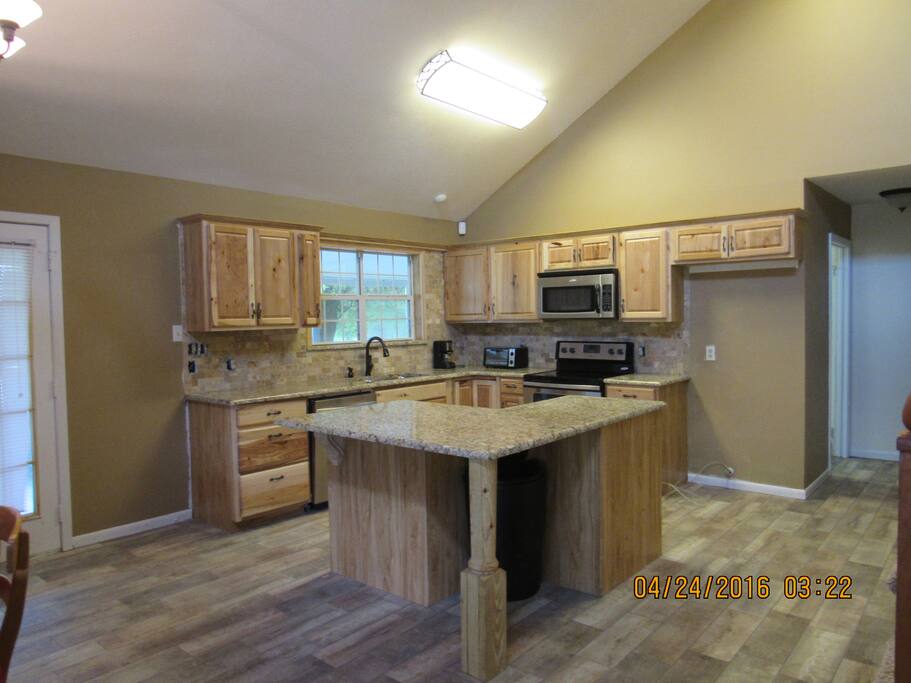Kitchen and Granite - Stainless Refrigerator installed as well