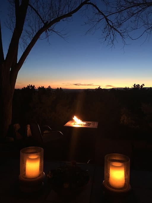 evening fire