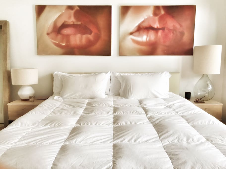 New comfy king bed