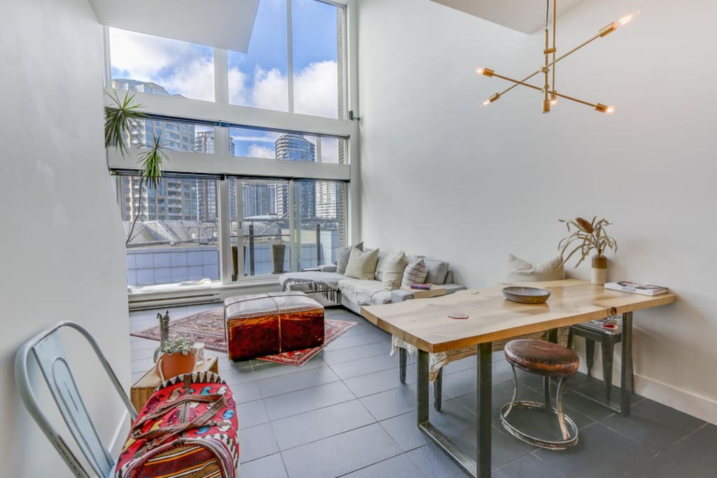 Downstairs open concept