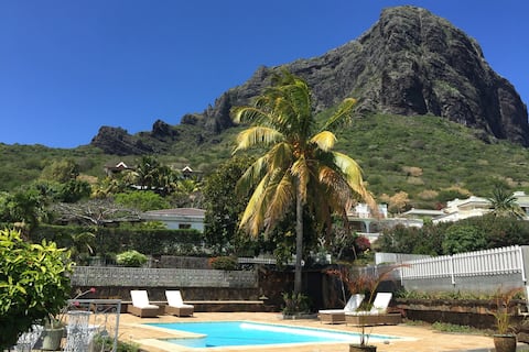 Villa Le Flamboyant with private pool and seaview