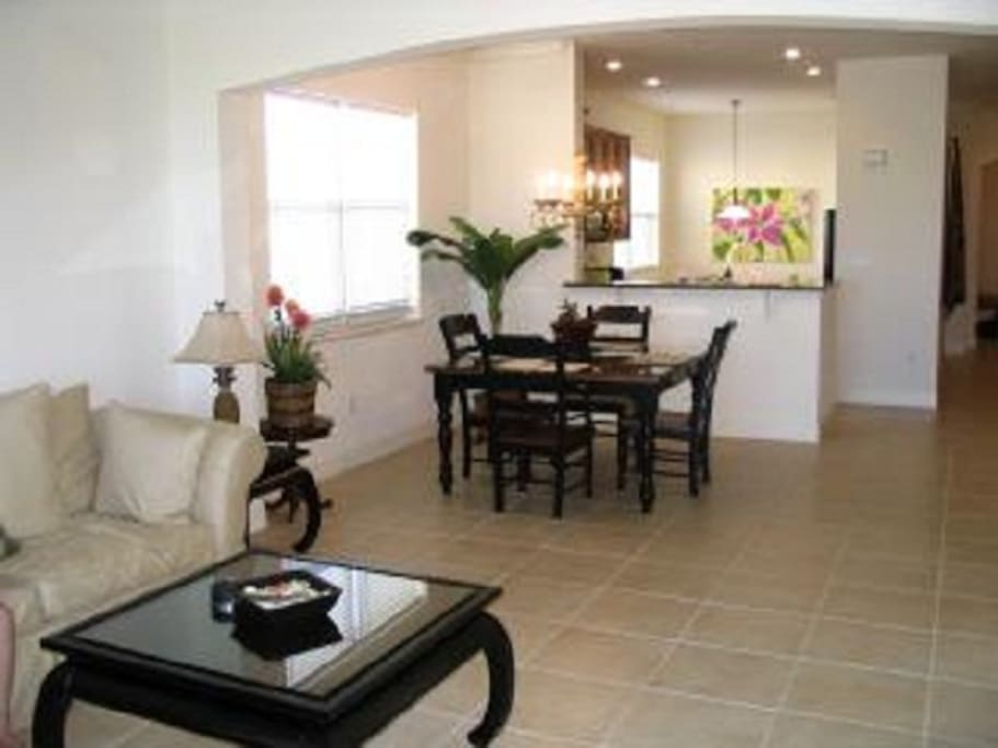 From living room, to dining room