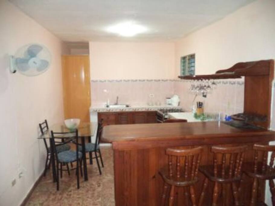 Kitchen and Living area