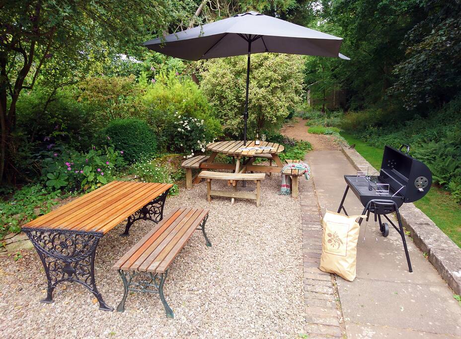 Patio and BBQ area.