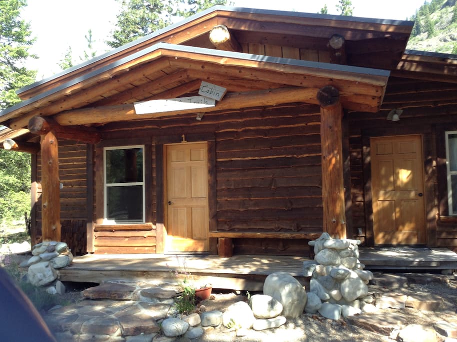 Beautiful locally collected building materials inside and out.