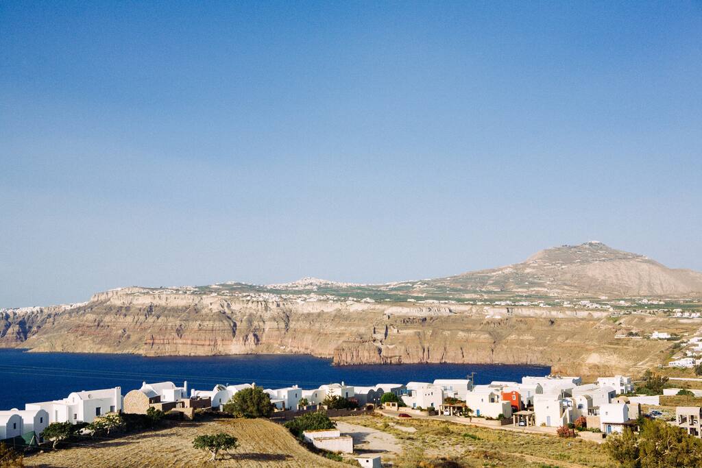 Caldera view from the private terrace