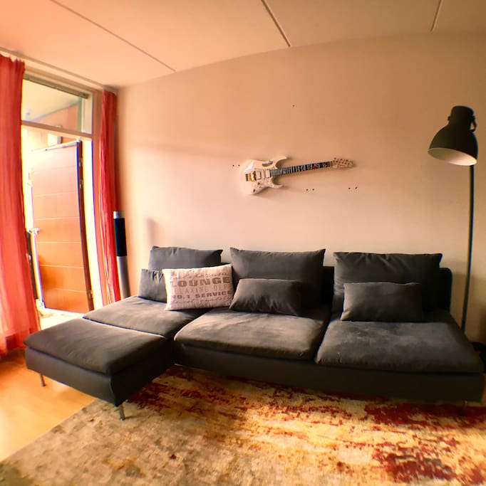 The couch. Open the balcony door, lie on your back - and have a refreshing nap. :)