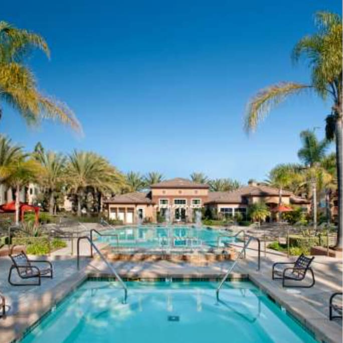 One of the two Pool and Jacuzzi Areas