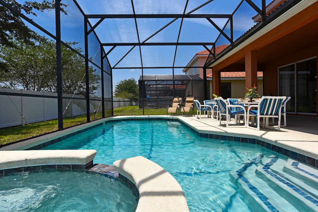 Private pool with covered lanai