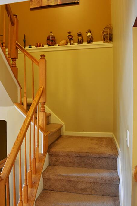 both bedrooms/bath upstairs