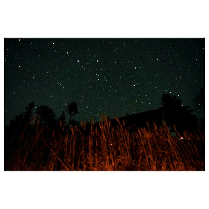 Star view from location at night