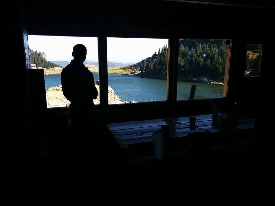 Just a morning coffee with a lake view