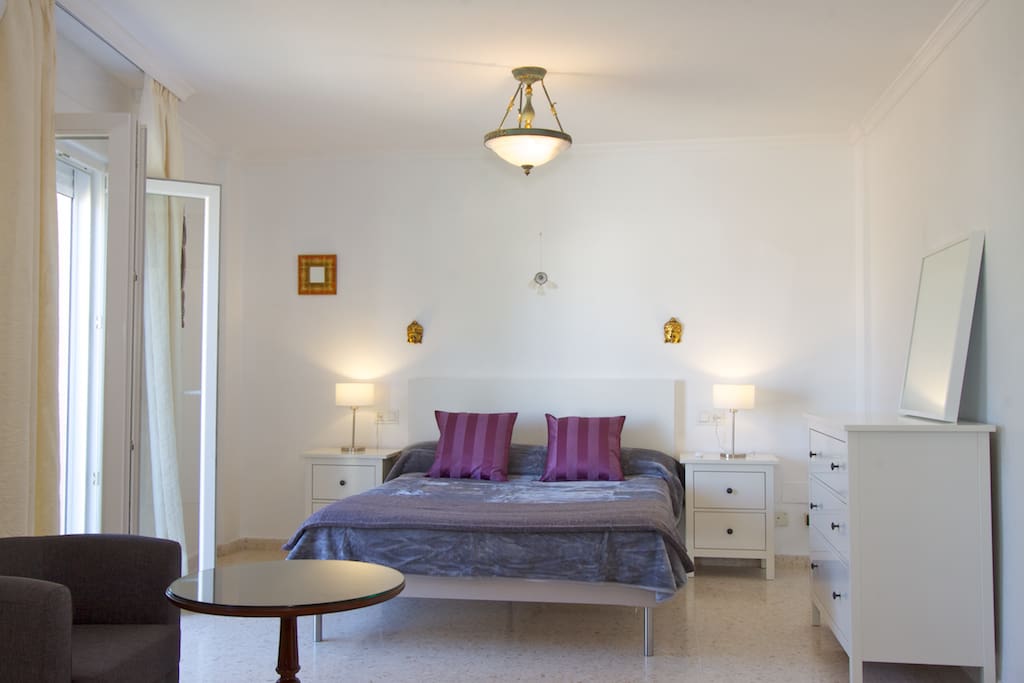 See Africa from the edge of your bed! Great views of the Mediterranean and Africa.