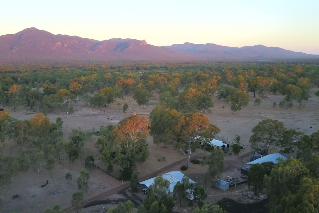 Drone view of Wongaburra 618 acres of pure heaven.