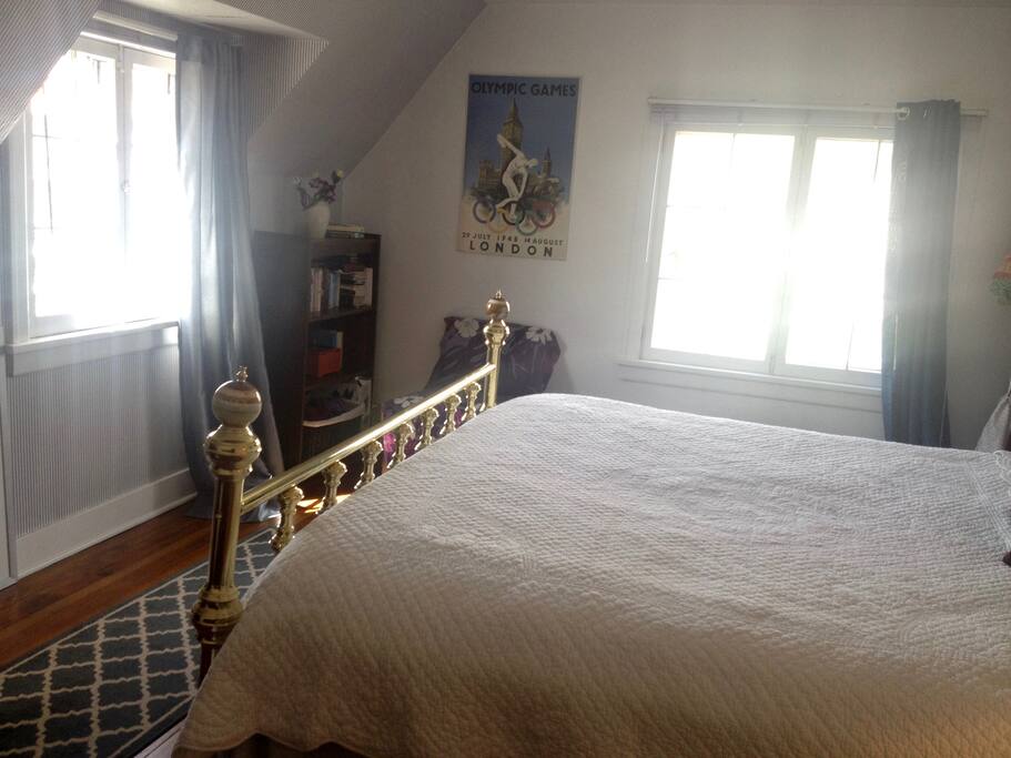 Light and bright throughout the day, and warm and welcoming during the night.