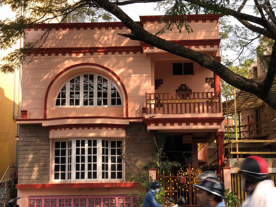 Front view of the house