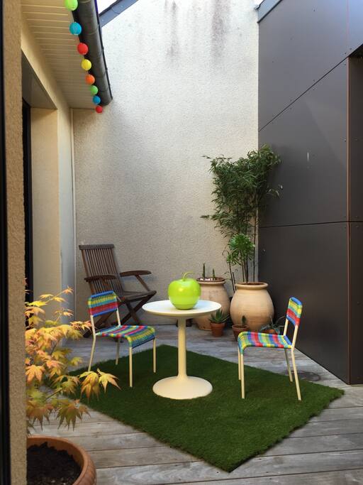 Terrasse à l'étage