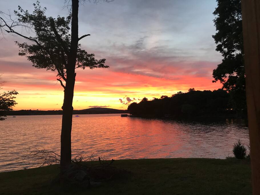 Sunset views from the deck.