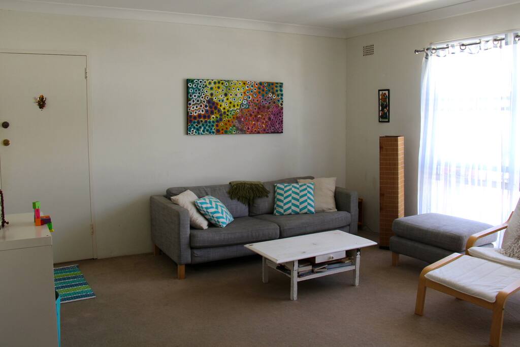 Huge light filled living room