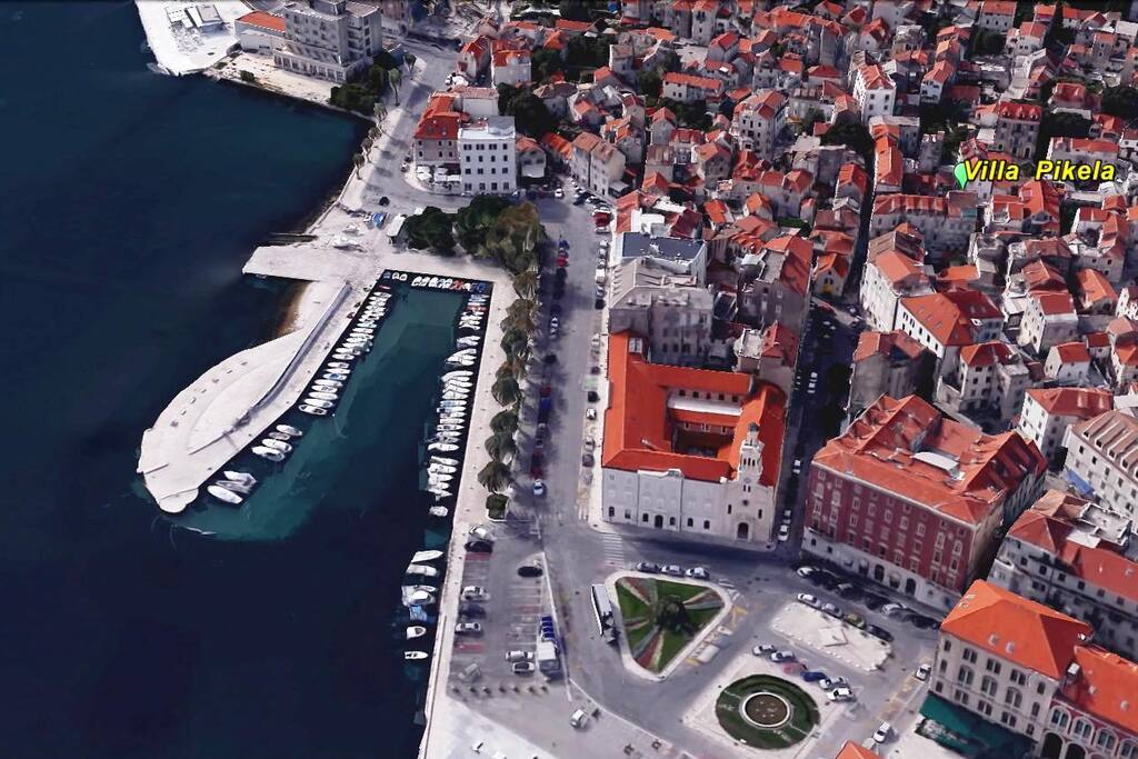Position in the Center of the Town