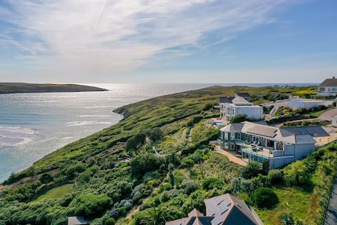 Stunning luxury beach house with indoor pool.