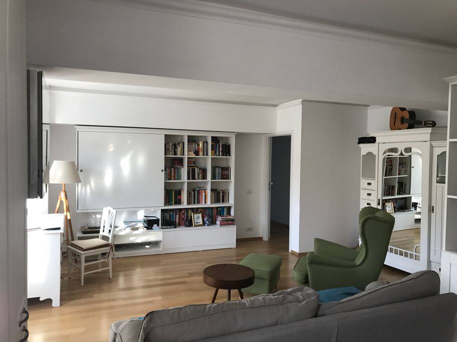 Access to shared living area when you can relax or use the desk for work (very high speed internet access).