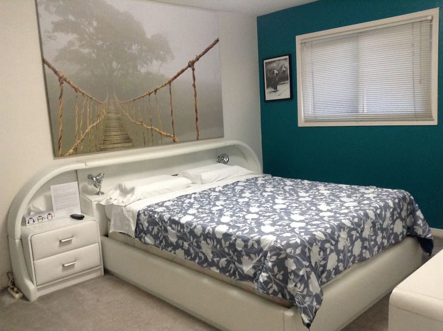 Your bedroom with queen size bed