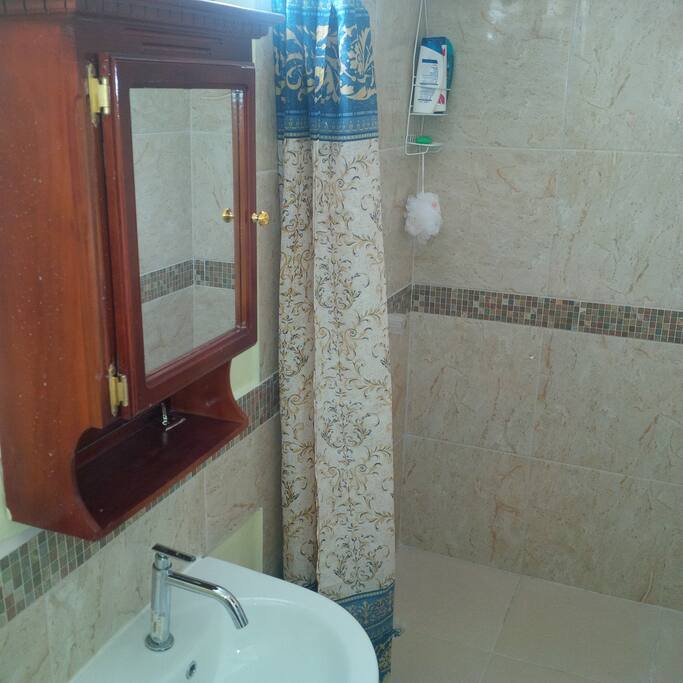A look into the shower space
