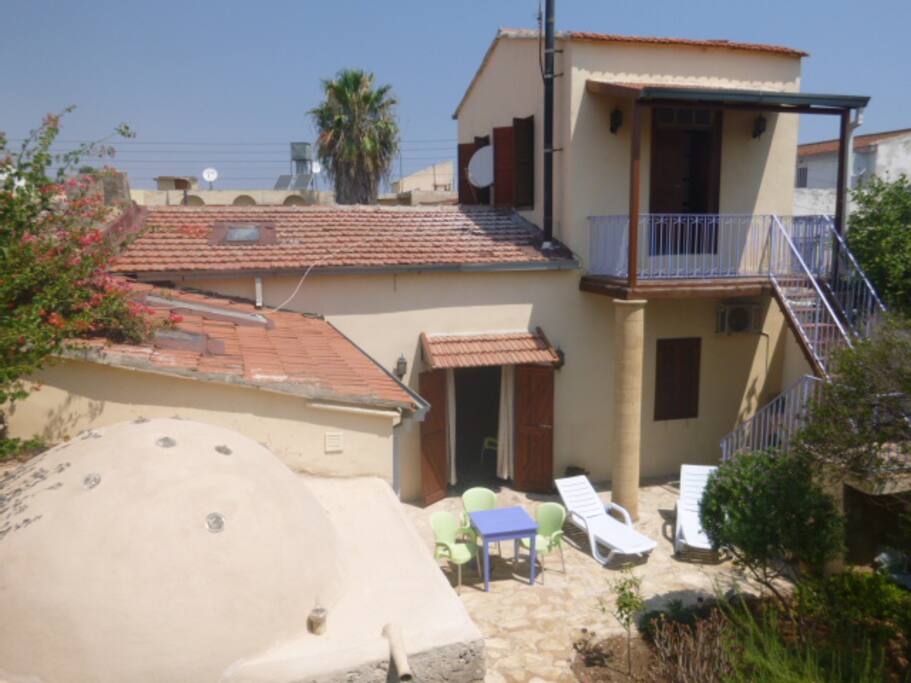 Rear, showing balcony and roof of Ottoman bath.