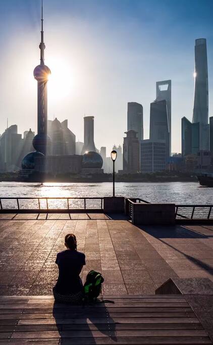 the sunrise of Bund