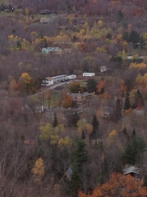 View of Roseberrys from the Skyride at Hunter Mtn