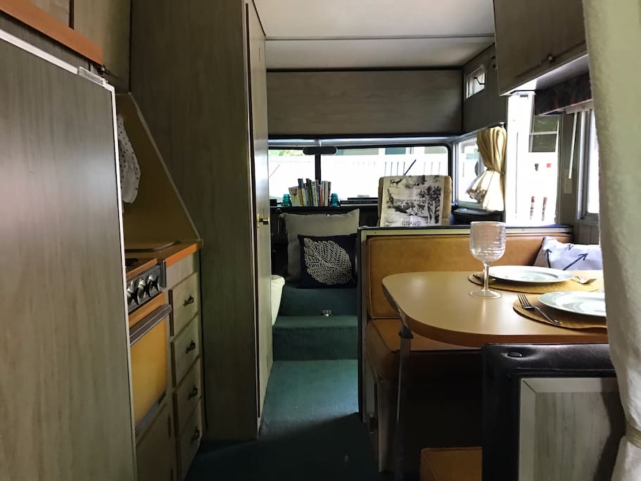 View from the bedroom looking towards the front dash.