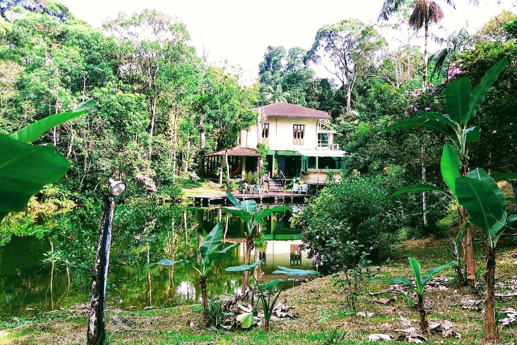 Vista ao redor do lago .